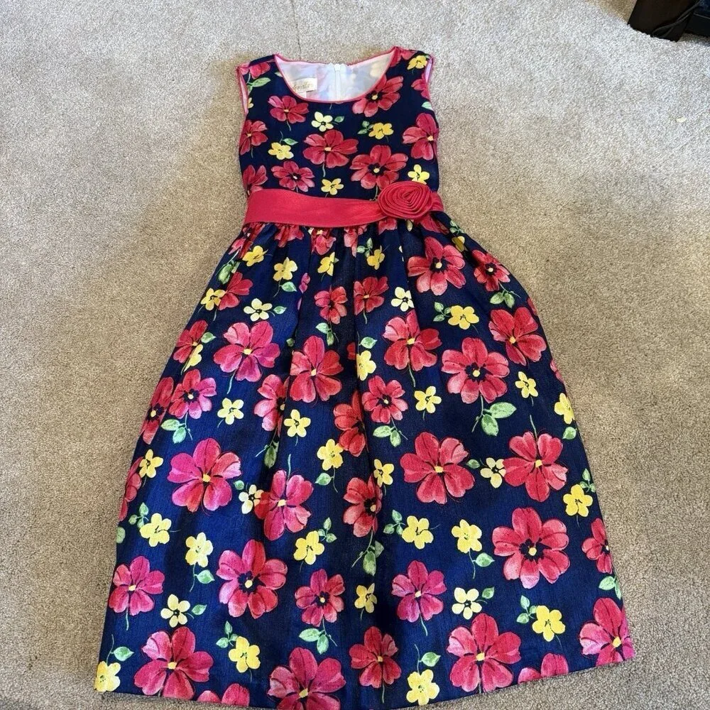 Cinderella Girls Dress 10 Spring Summer Sleeveless Tie Back Zipper Tulle Pretty